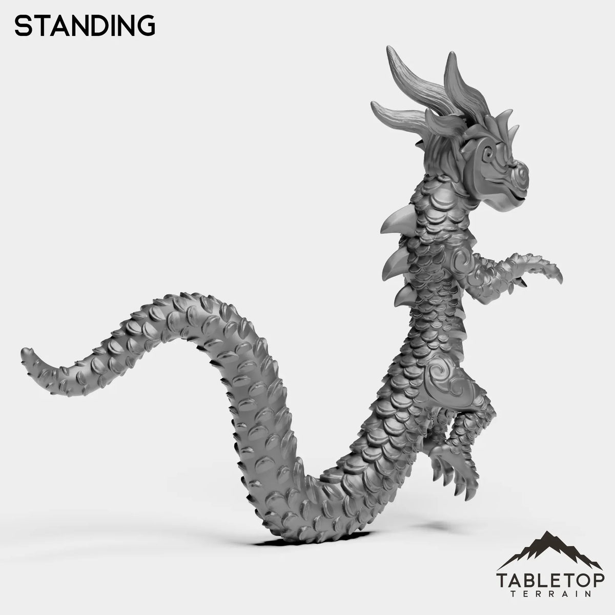 Tabletop Terrain Miniature Panda Dragon Serpent