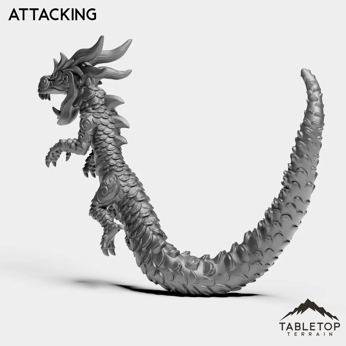 Tabletop Terrain Miniature Panda Dragon Serpent