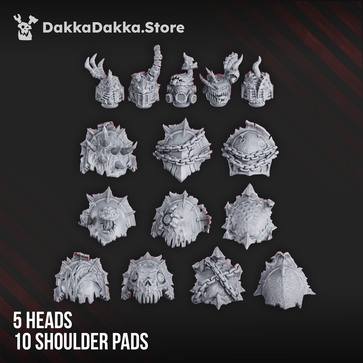 Tabletop Terrain Miniature Pandemic Warriors Assembly Kit (59 parts)