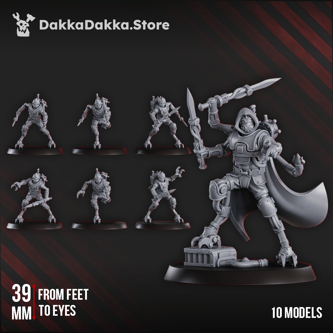 Tabletop Terrain Miniature Persecutors Shredkeens Squad (x10)