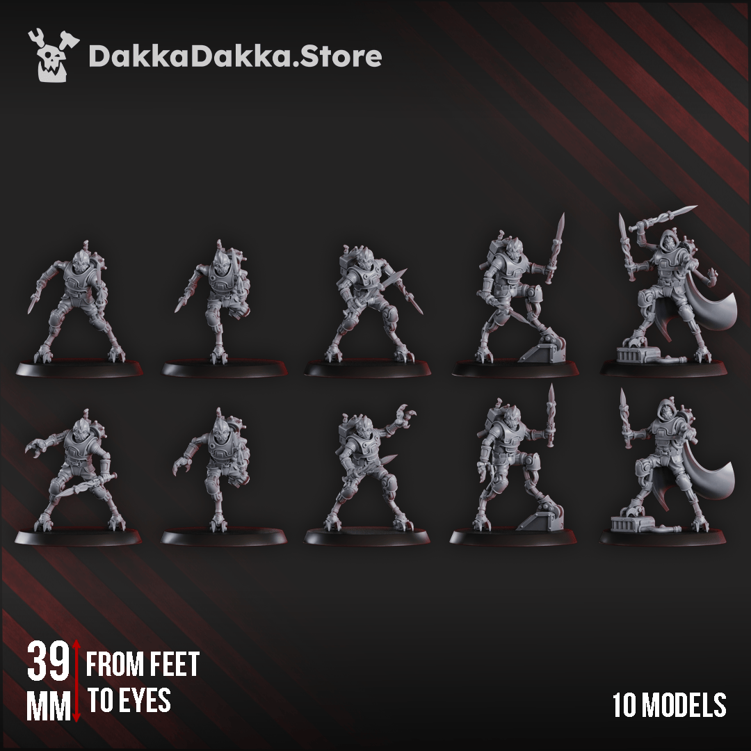 Tabletop Terrain Miniature Persecutors Shredkeens Squad (x10)