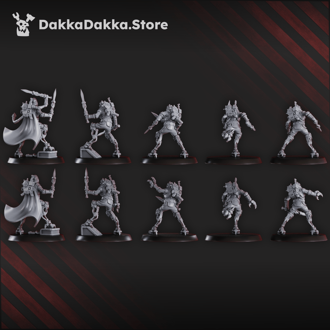 Tabletop Terrain Miniature Persecutors Shredkeens Squad (x10)