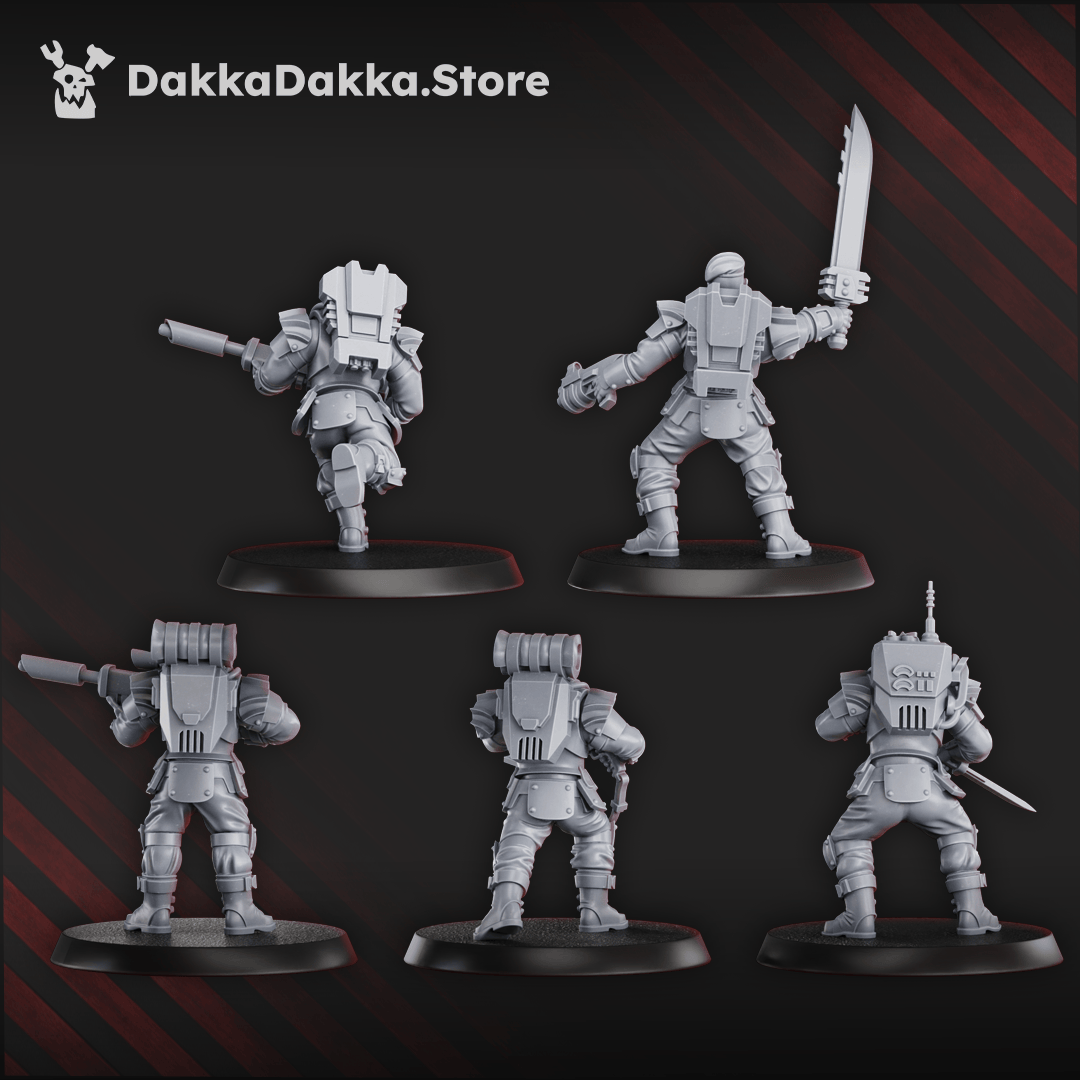 Tabletop Terrain Miniature Phaeton Guard Special Forces (x5)