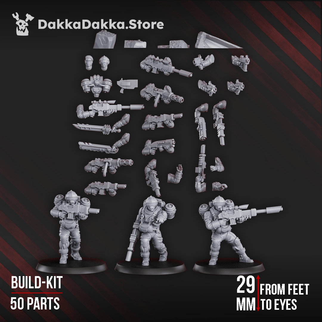 Tabletop Terrain Miniature Phaeton Special Forces Unit (Build kit)