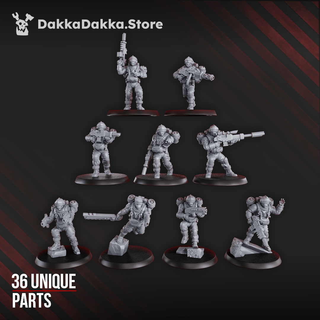 Tabletop Terrain Miniature Phaeton Special Forces Unit (Build kit)