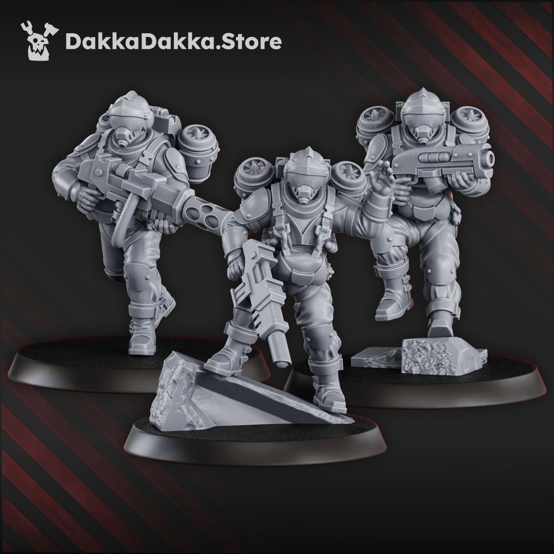 Tabletop Terrain Miniature Phaeton Special Forces Unit (x9)