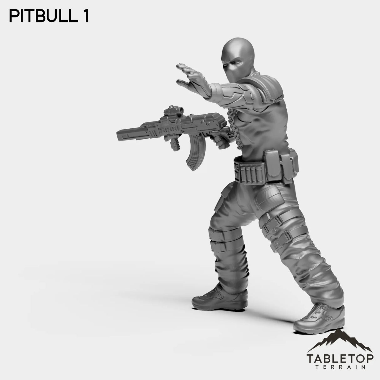 Tabletop Terrain Miniature PitBulls - The B-Mob