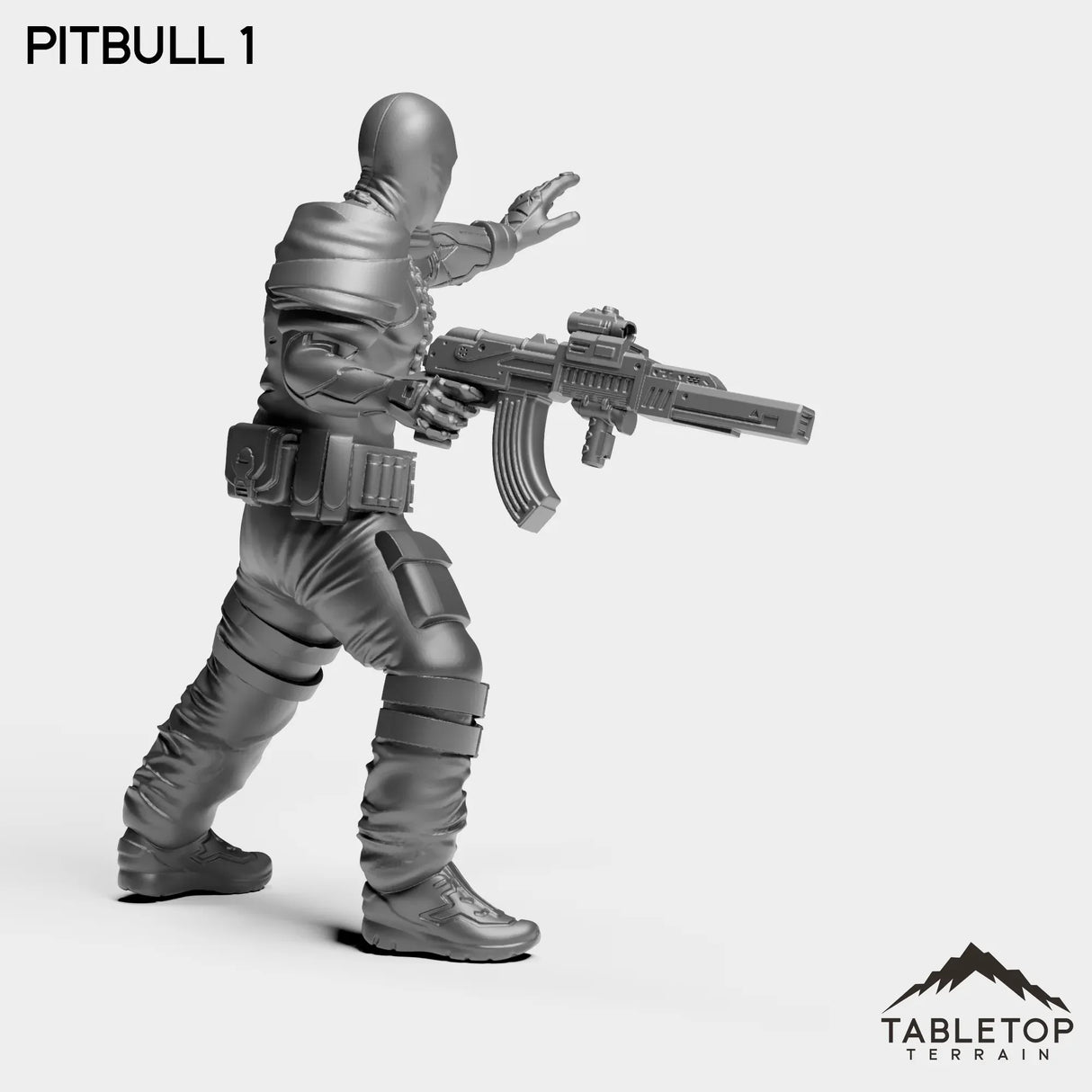 Tabletop Terrain Miniature PitBulls - The B-Mob