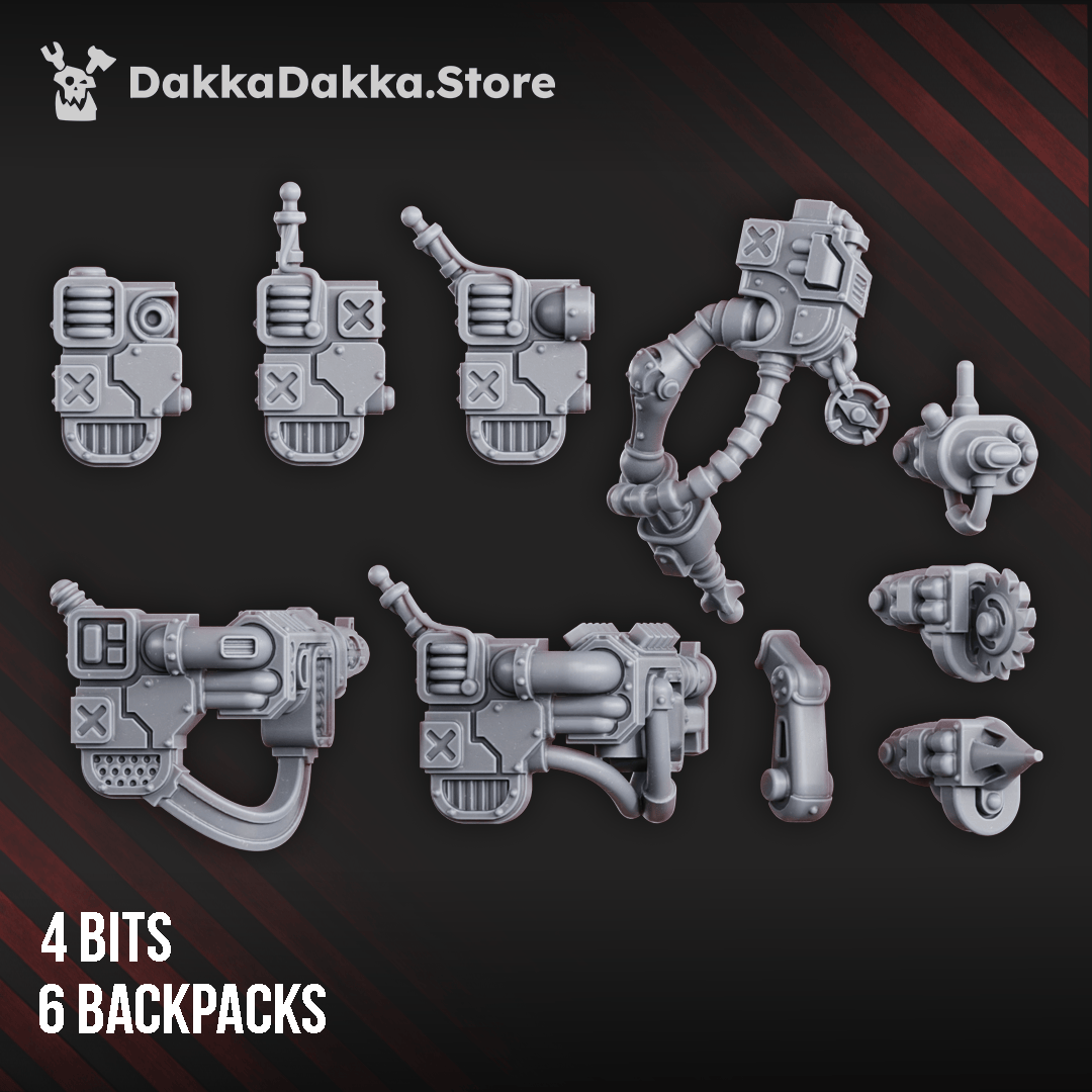 Tabletop Terrain Miniature Pluto's Mechanized Liquidation Team (build-kit)