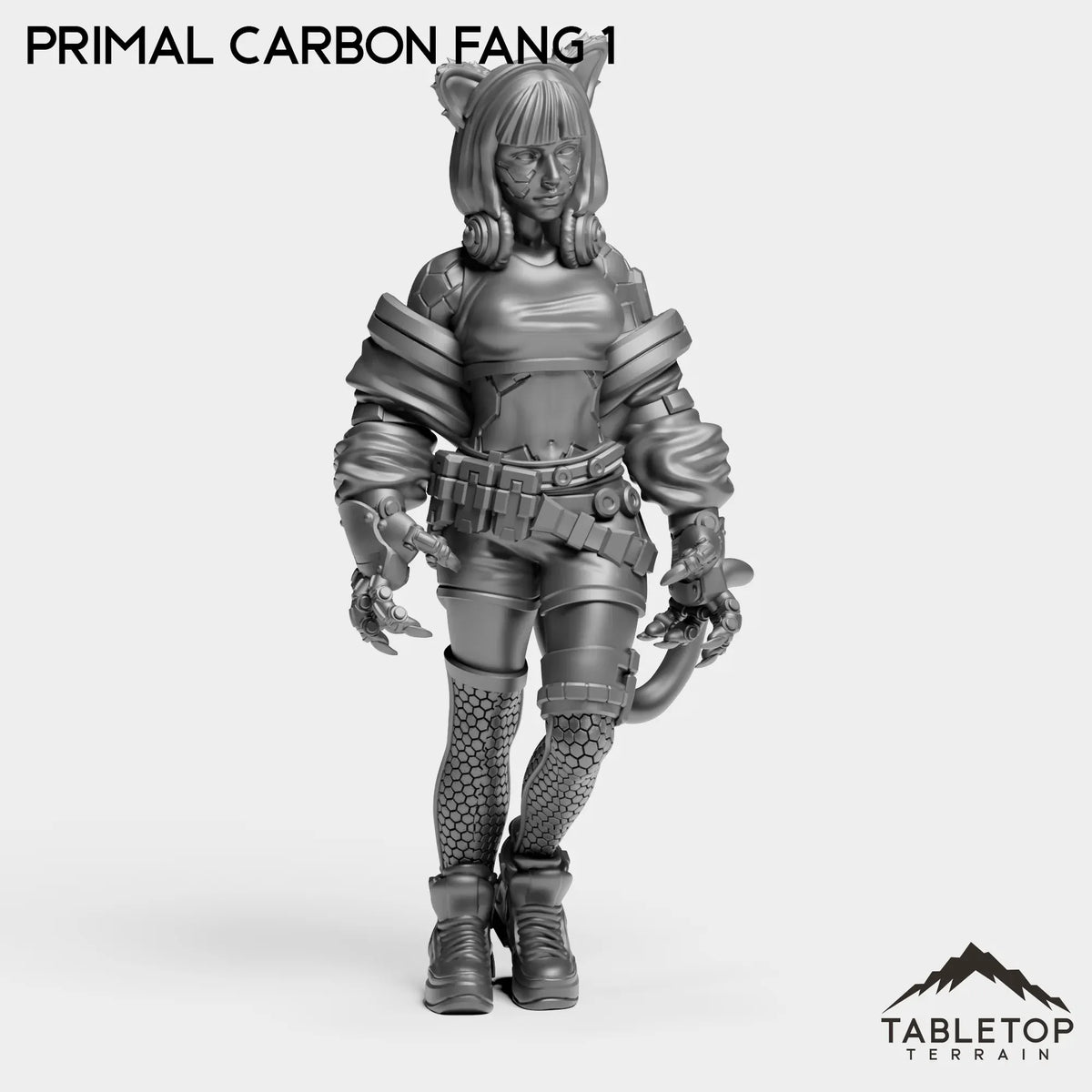 Tabletop Terrain Miniature Primal Carbon Fang 1 Carbon