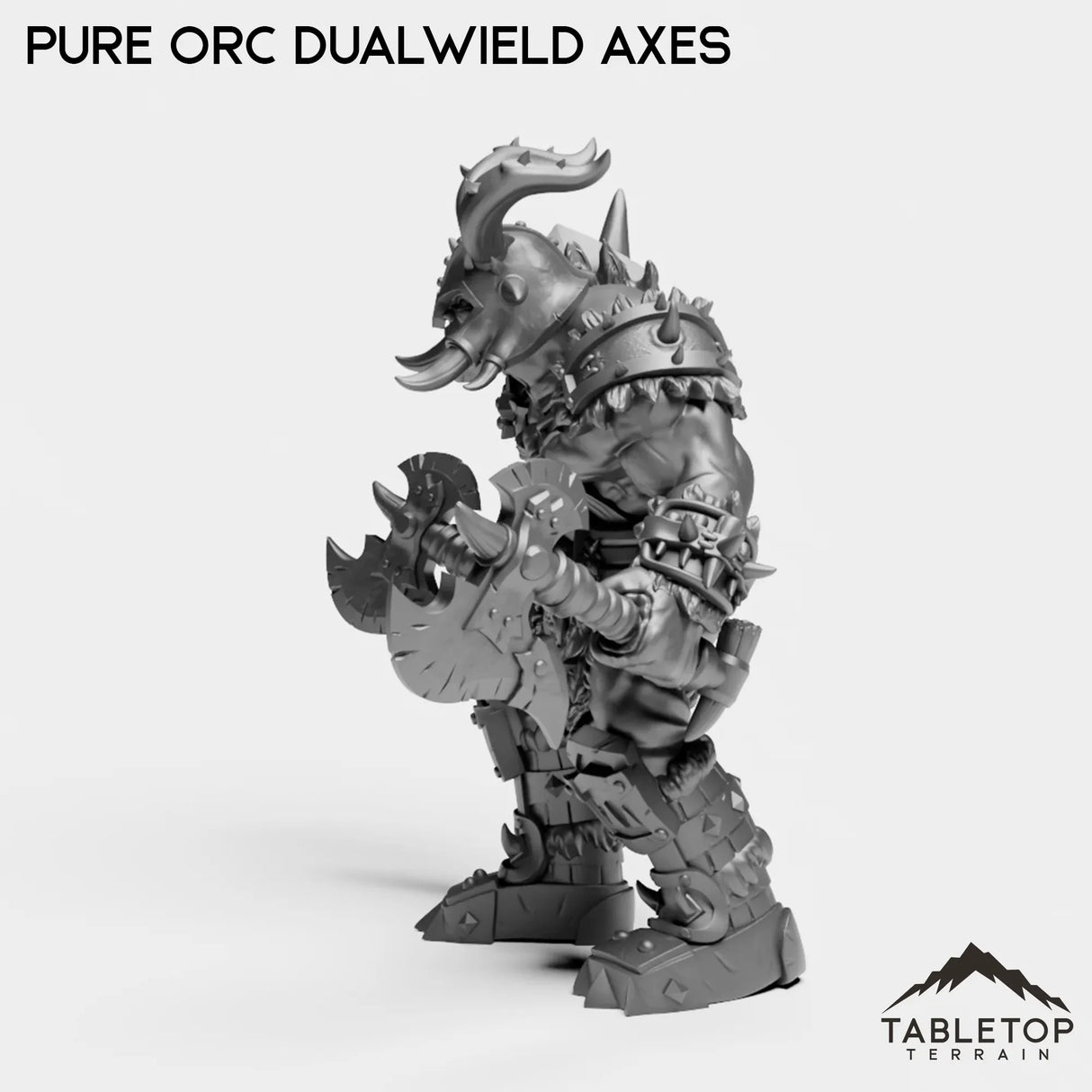 Tabletop Terrain Miniature Pure Orc Dualwielder