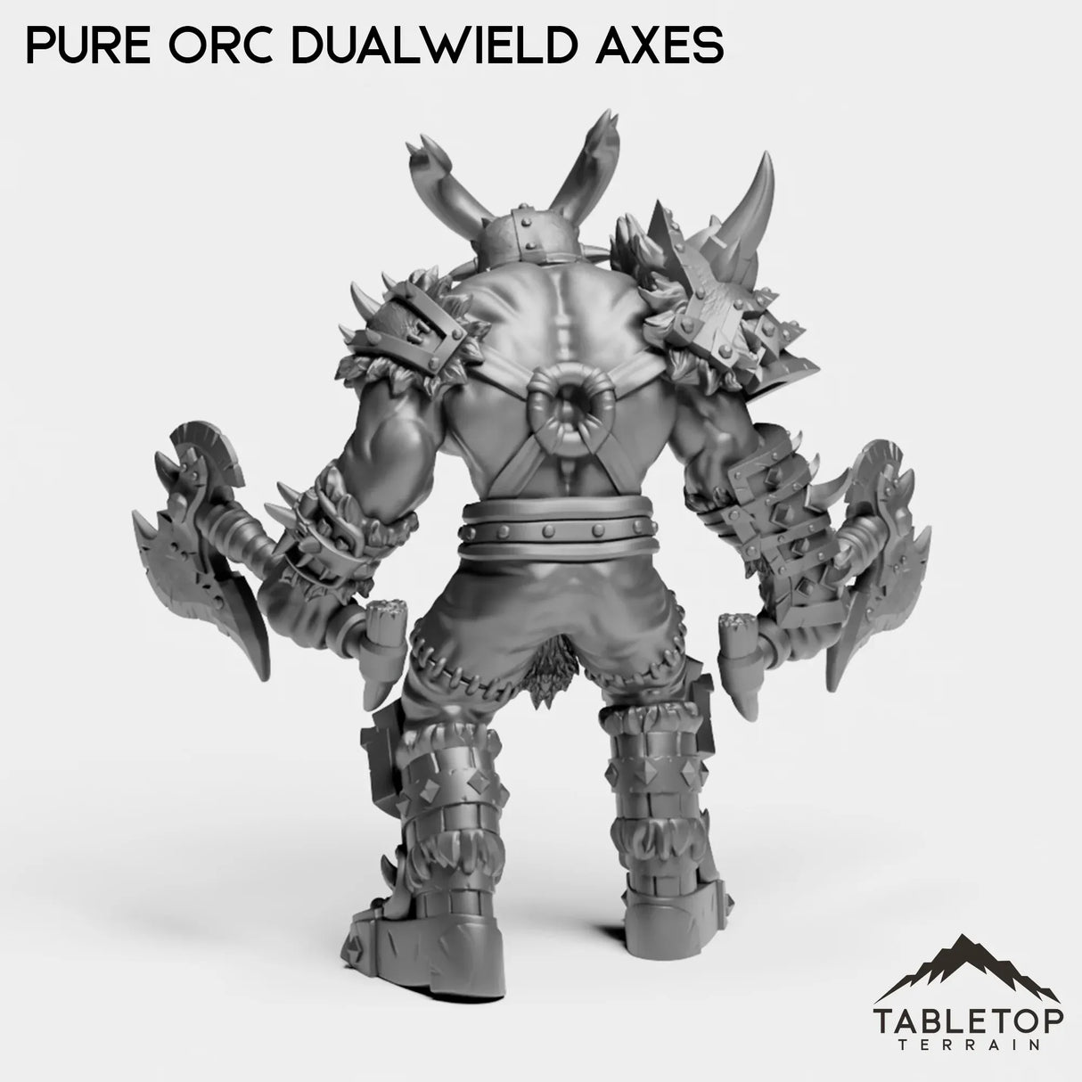 Tabletop Terrain Miniature Pure Orc Dualwielder