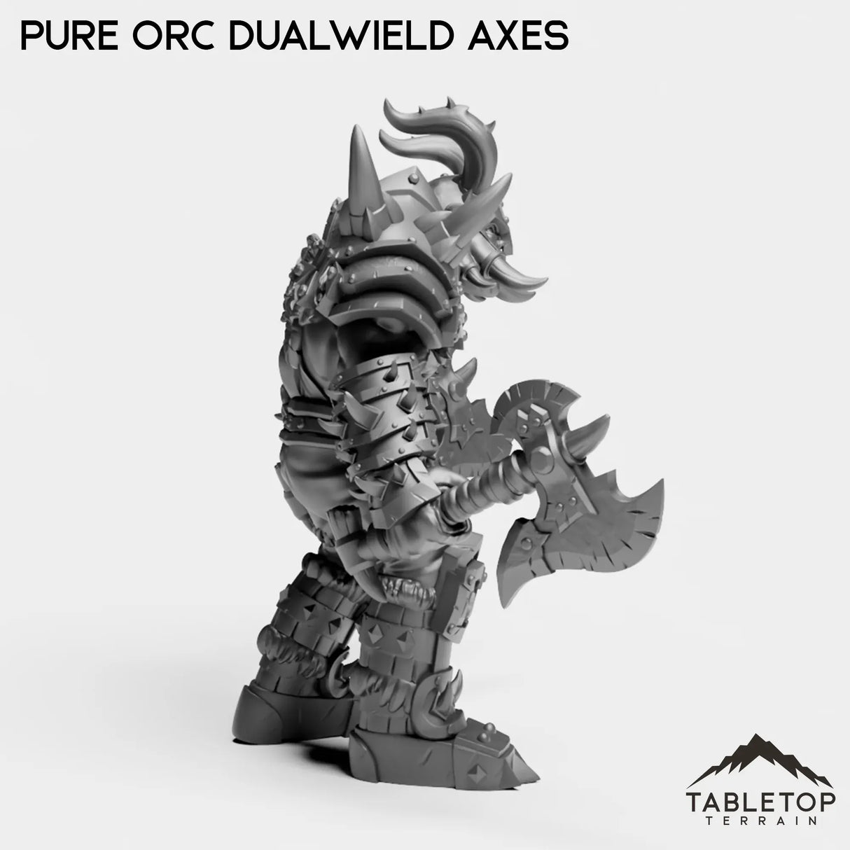 Tabletop Terrain Miniature Pure Orc Dualwielder