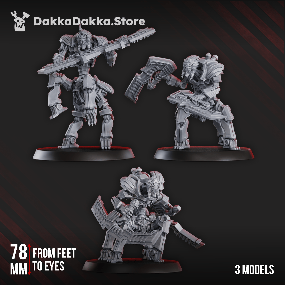 Tabletop Terrain Miniature Quadro-Scorpion warriors x3