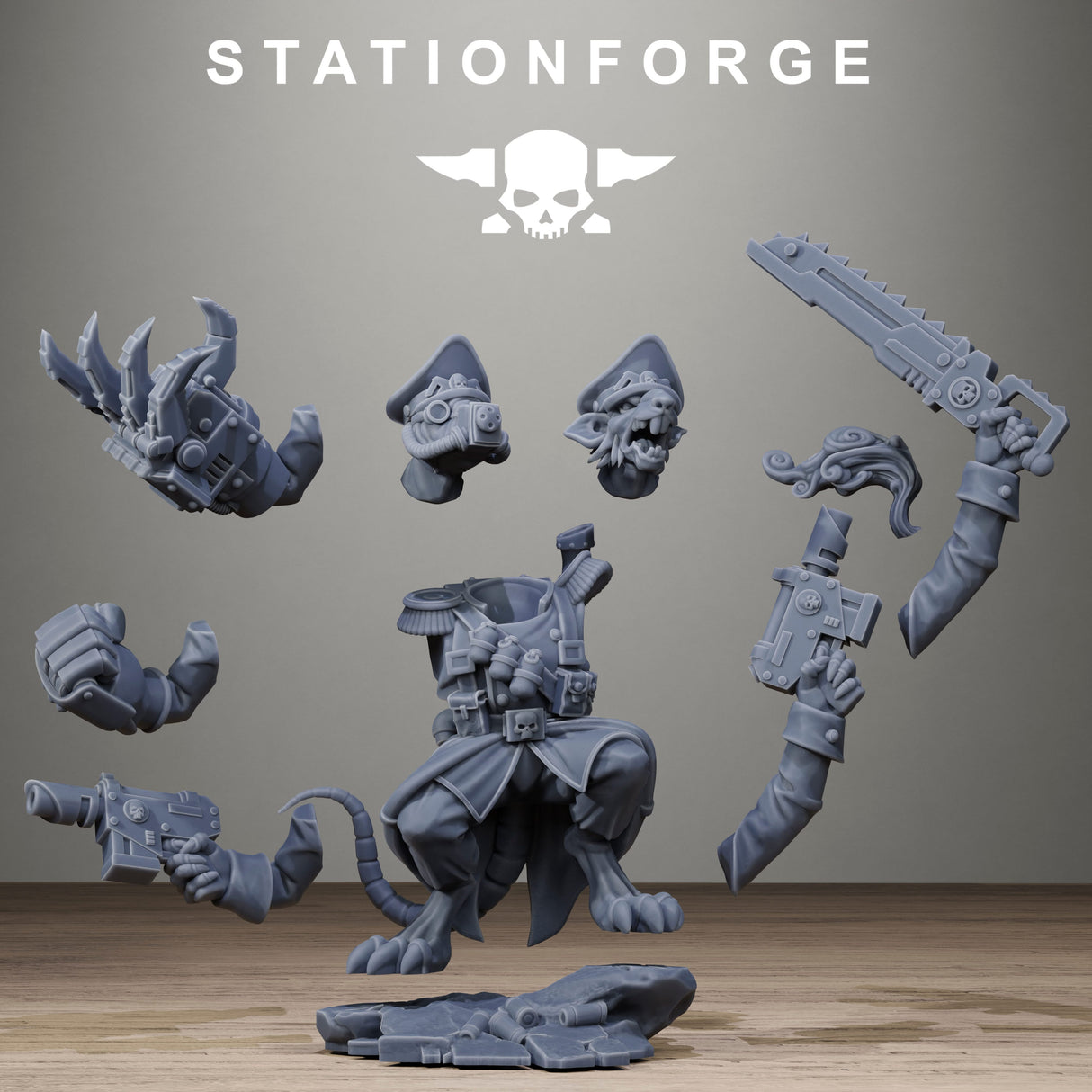 Tabletop Terrain Miniature Raticus Officer