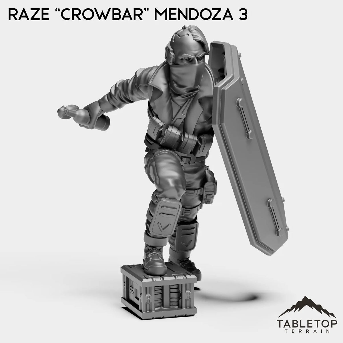Tabletop Terrain Miniature Raze “Crowbar” Mendoza 3 Raze ''Crowbar'' Mendoza