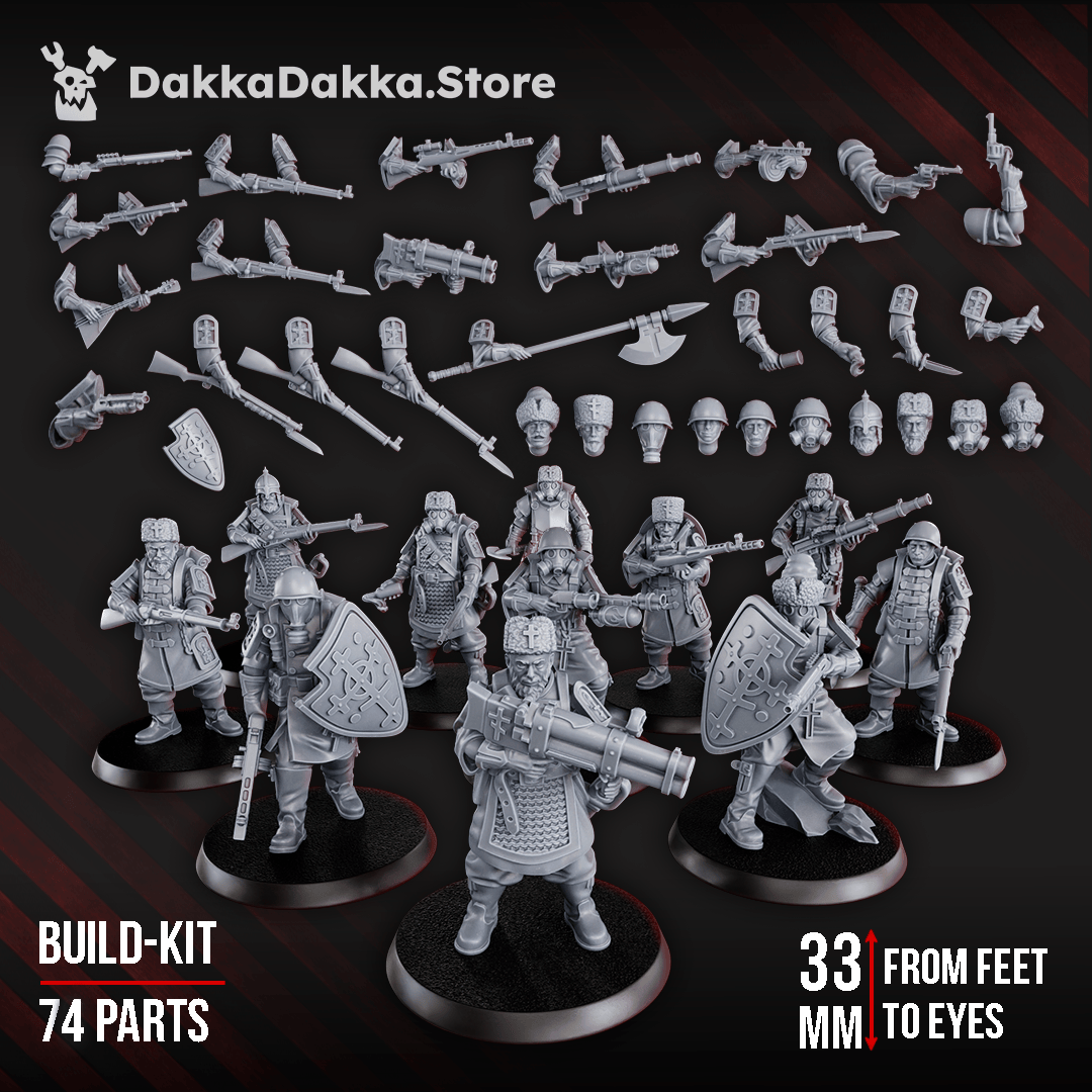 Tabletop Terrain Miniature Red Druzhina (build-kit)