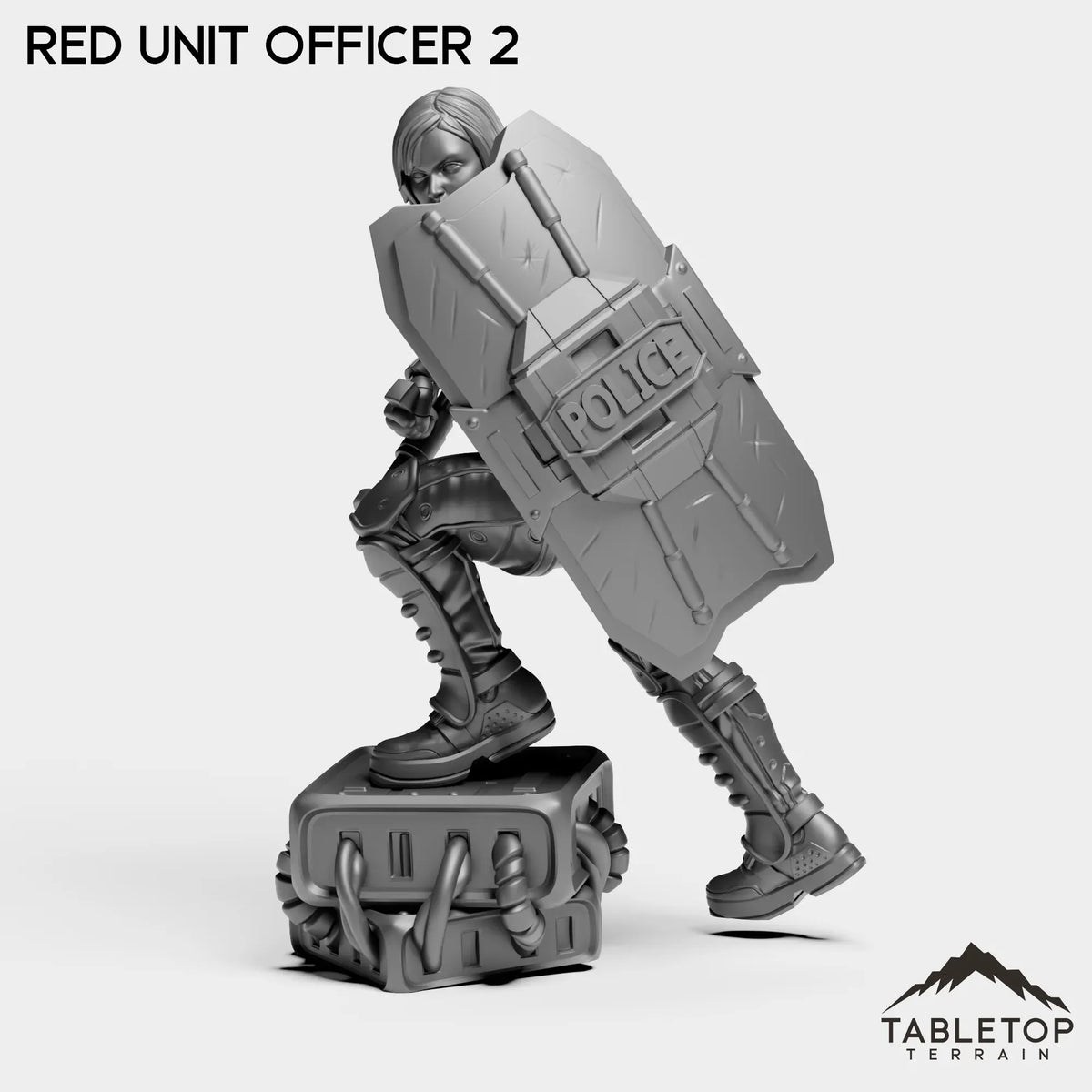 Tabletop Terrain Miniature RED Officer