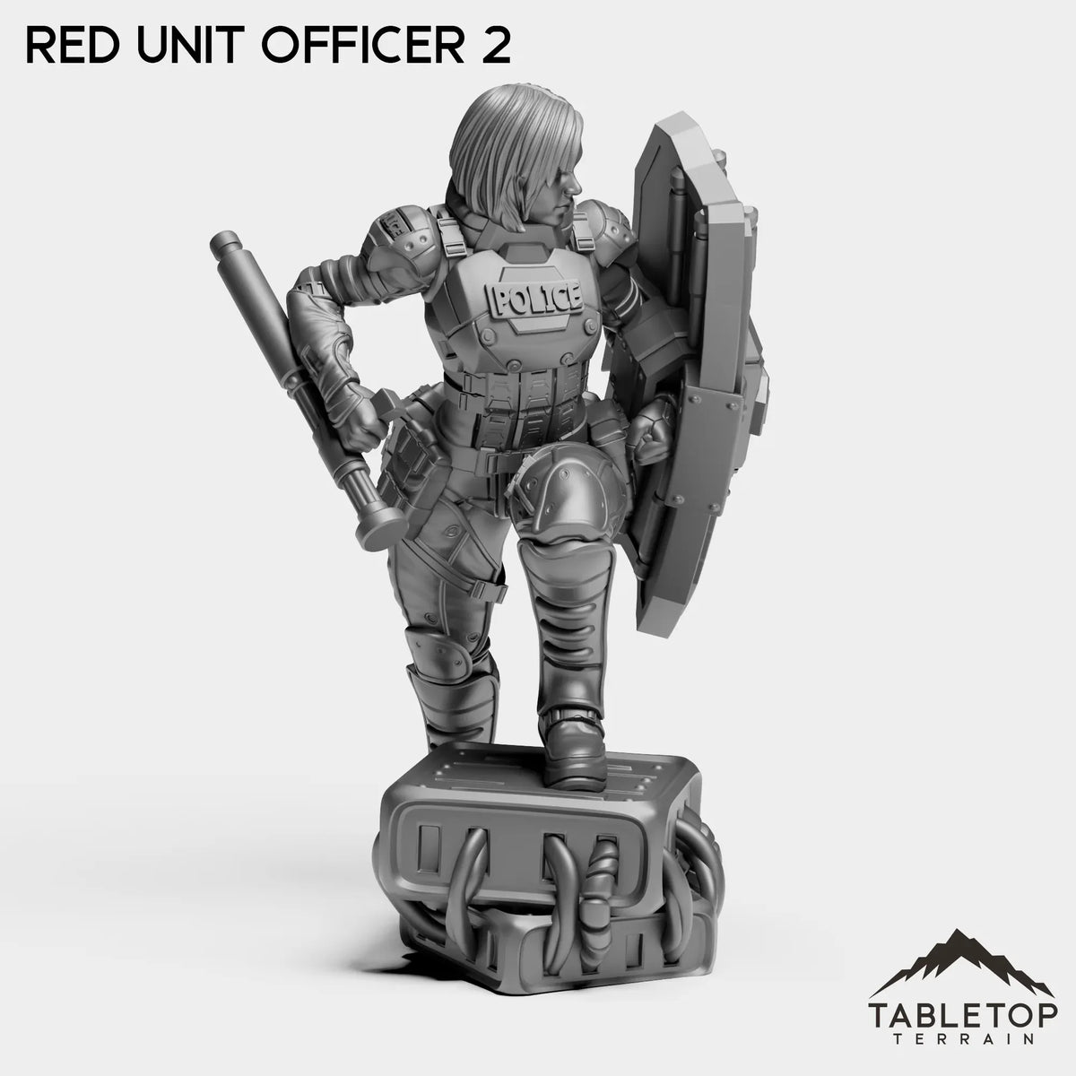 Tabletop Terrain Miniature RED Officer