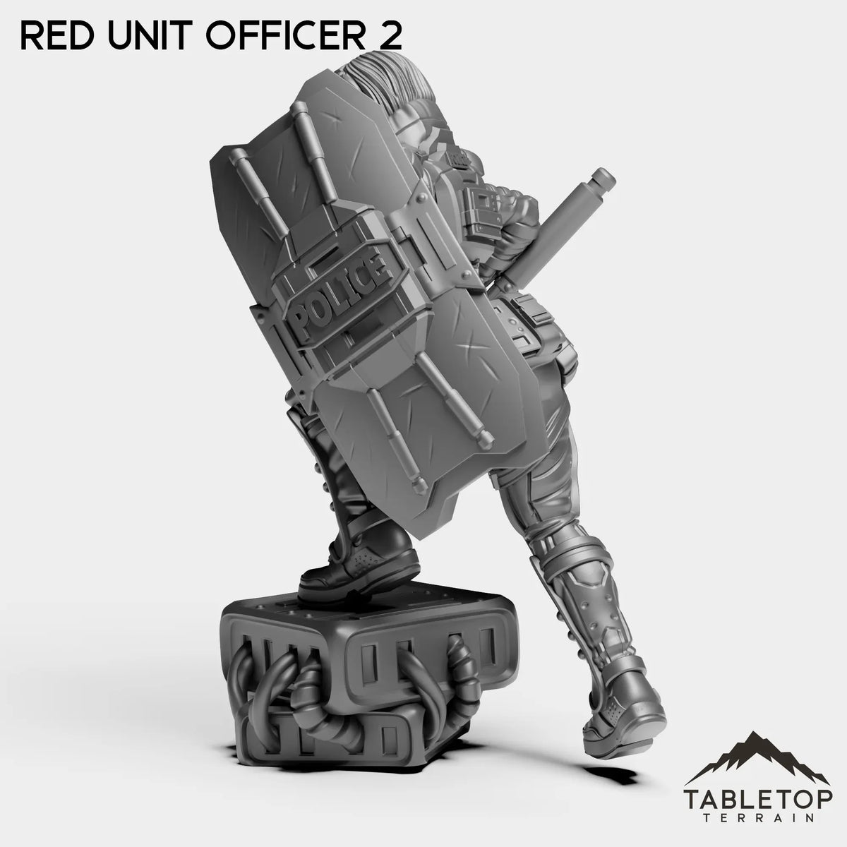Tabletop Terrain Miniature RED Officer