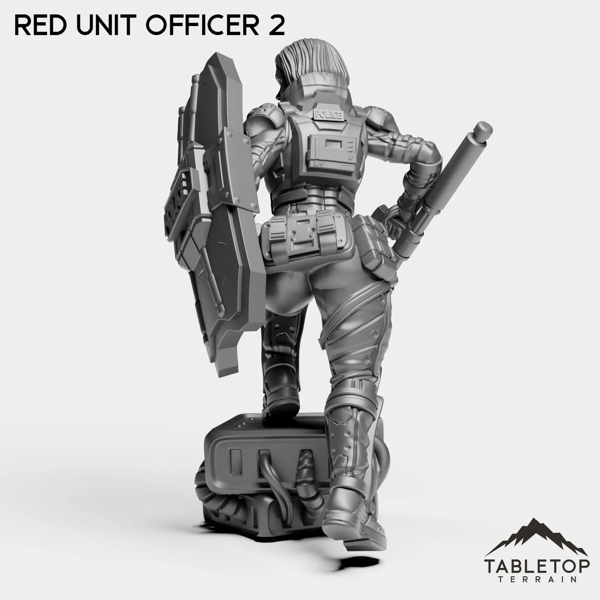 Tabletop Terrain Miniature RED Officer