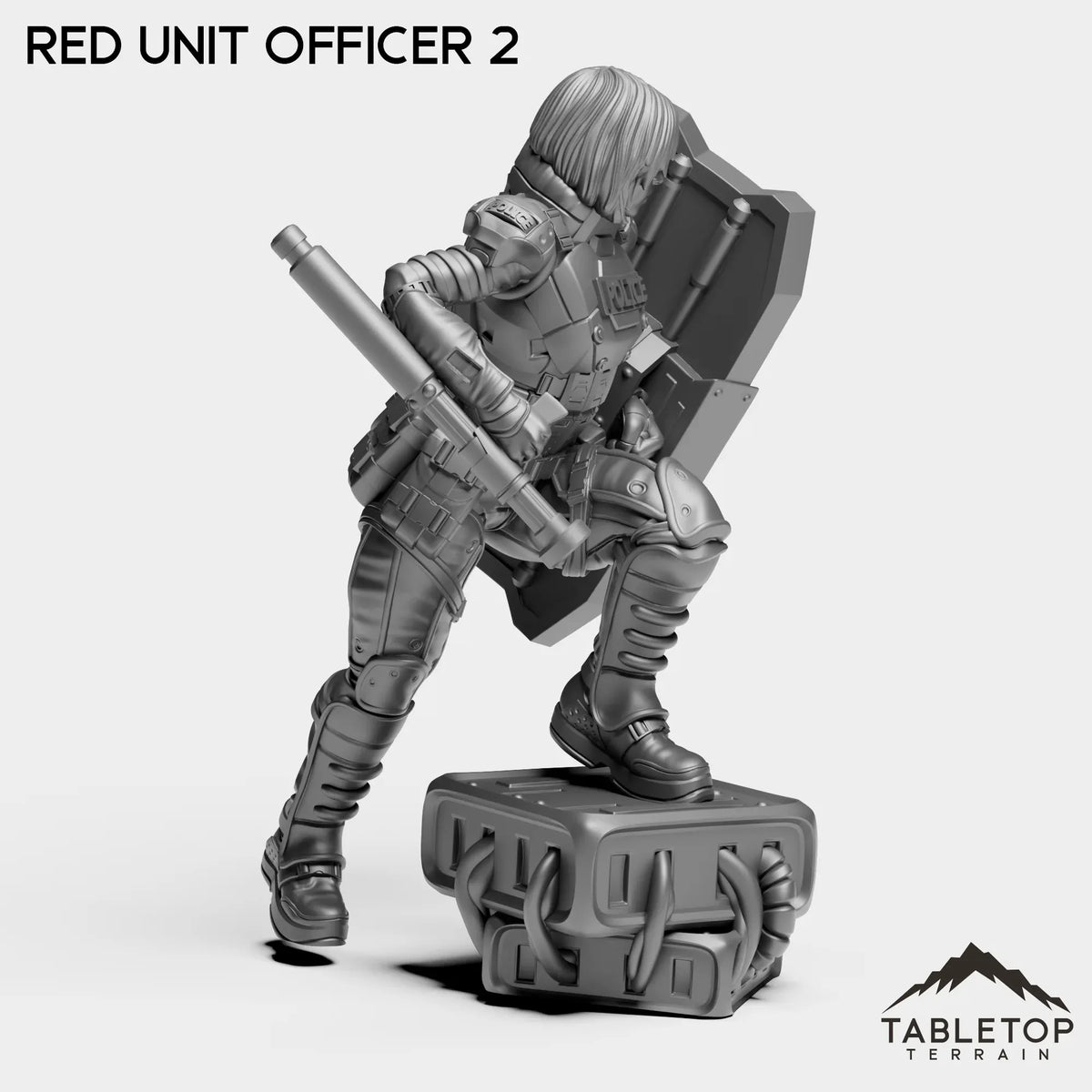Tabletop Terrain Miniature RED Officer