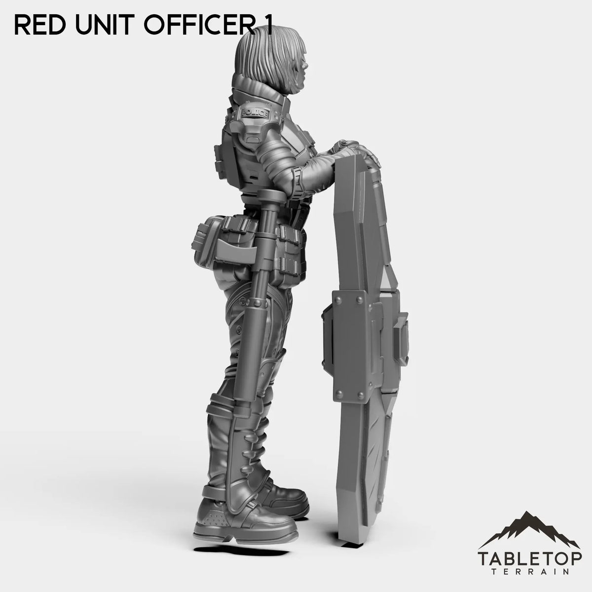 Tabletop Terrain Miniature RED Officer
