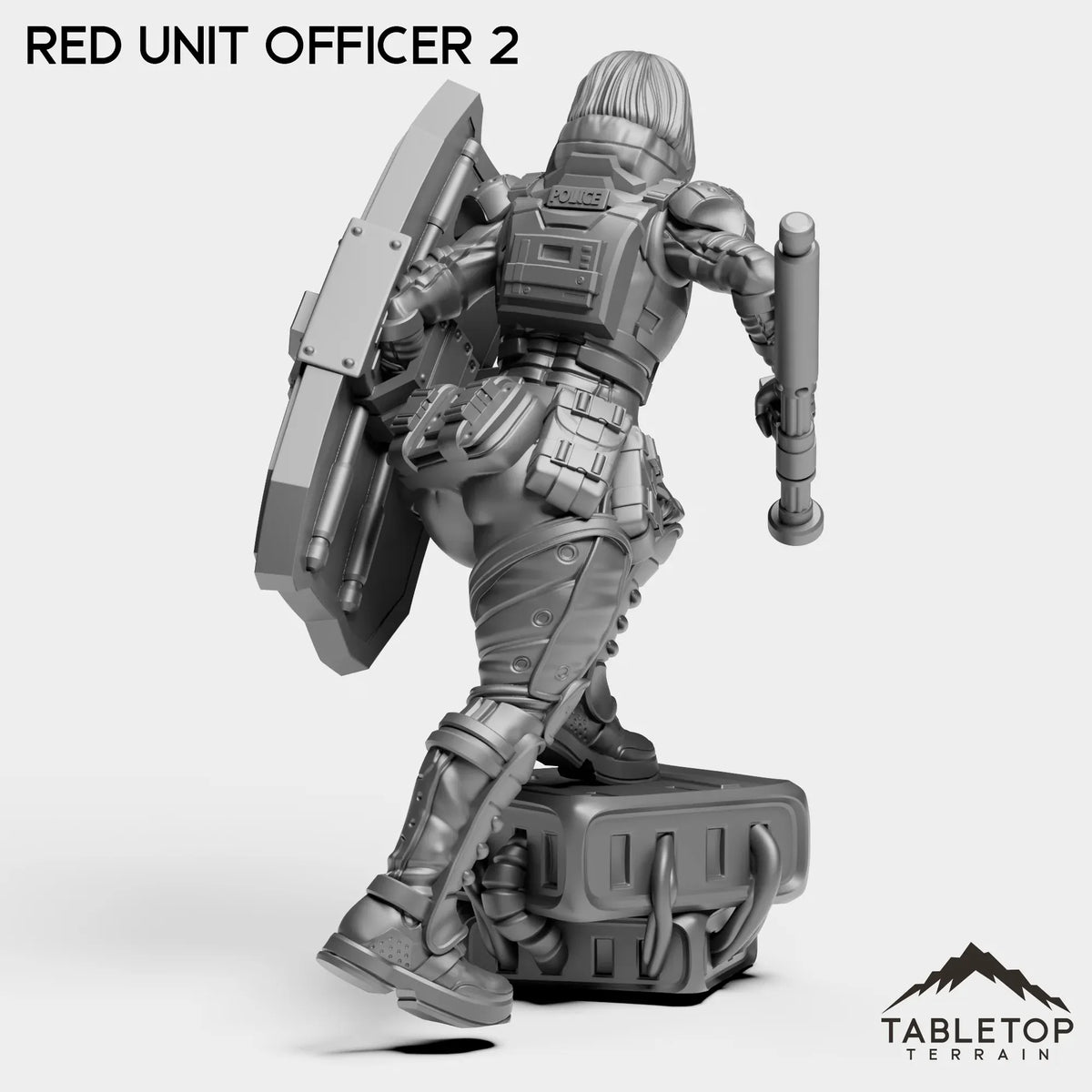 Tabletop Terrain Miniature RED Officer