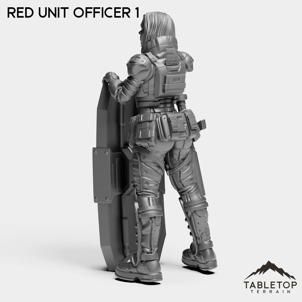 Tabletop Terrain Miniature RED Officer