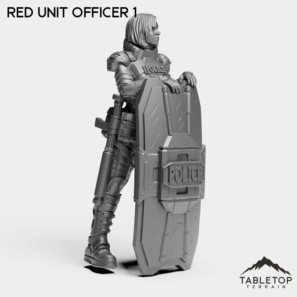 Tabletop Terrain Miniature RED Officer