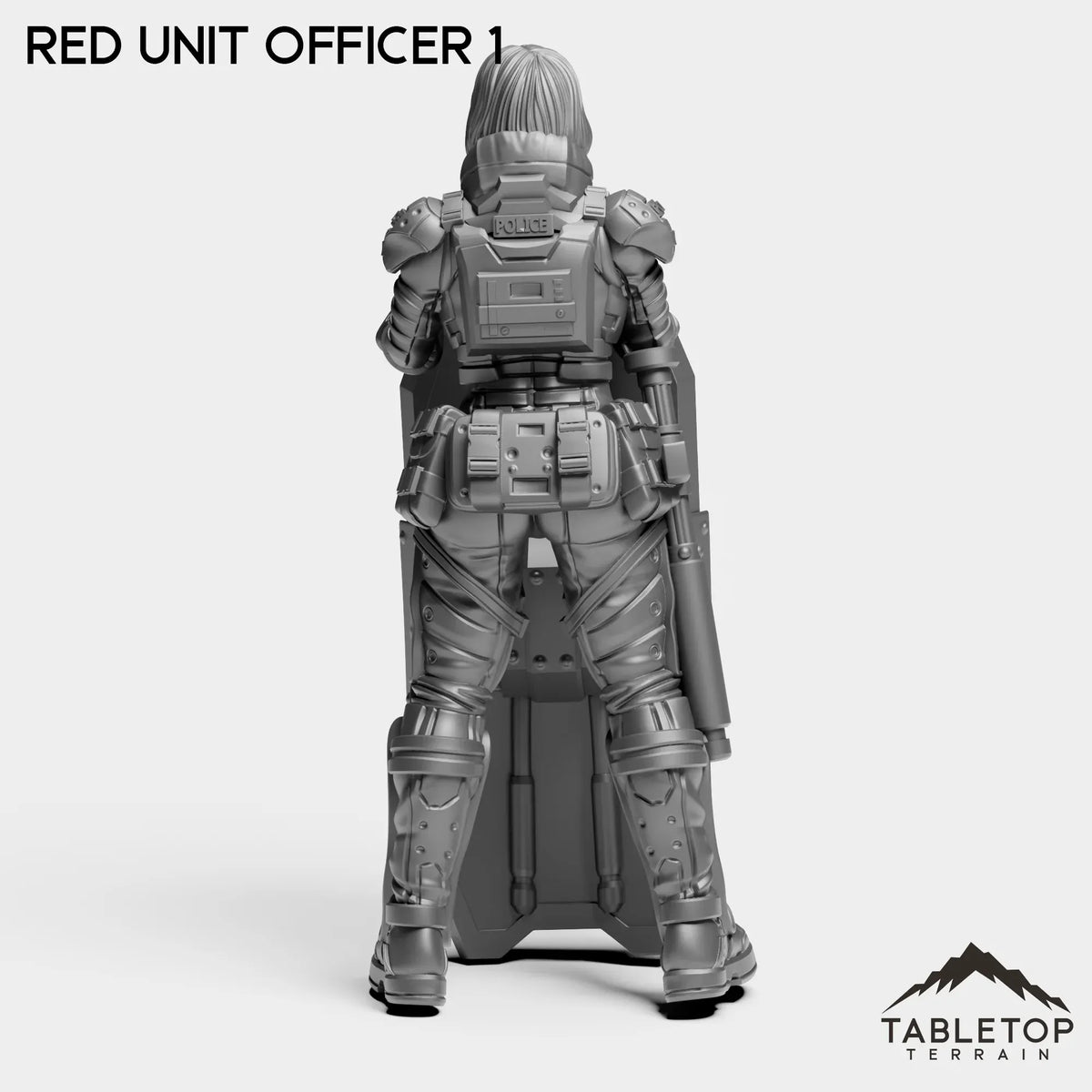 Tabletop Terrain Miniature RED Officer