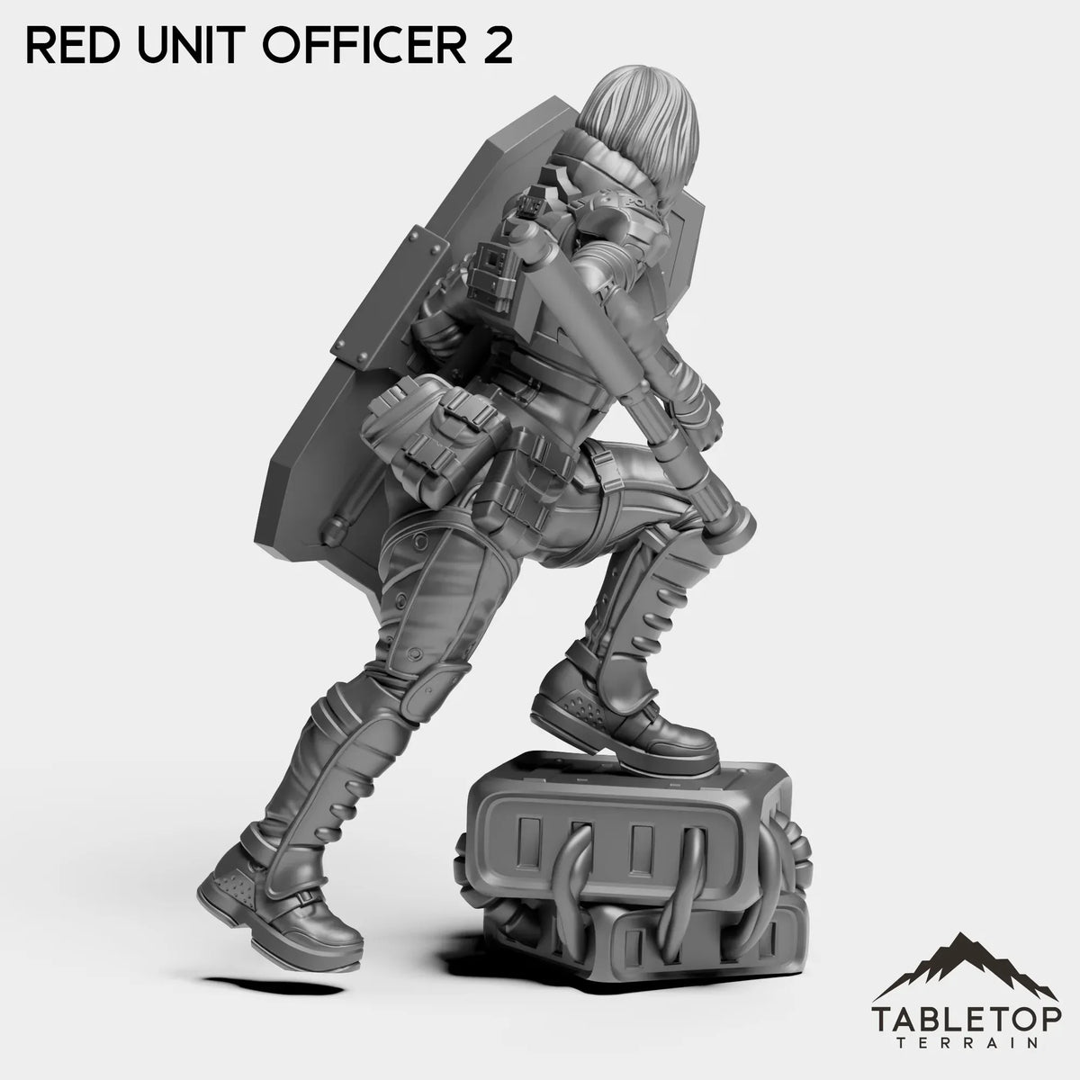 Tabletop Terrain Miniature RED Officer