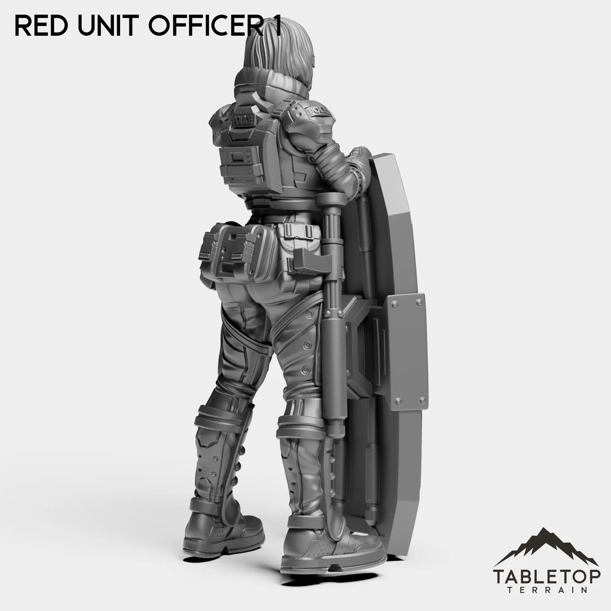 Tabletop Terrain Miniature RED Officer