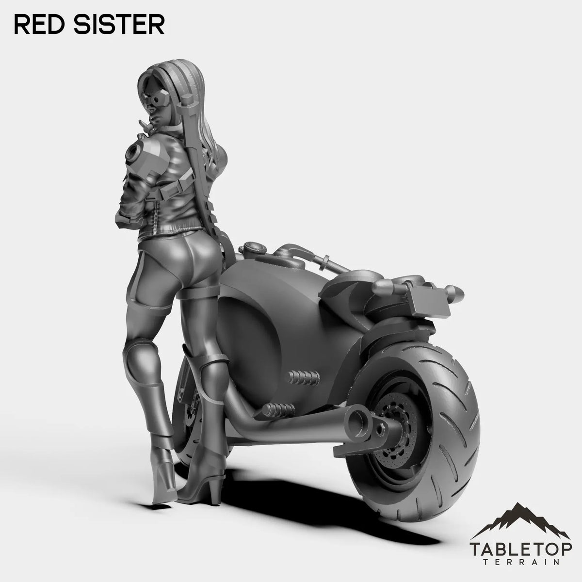 Tabletop Terrain Miniature Red Sister - Bomber Girls