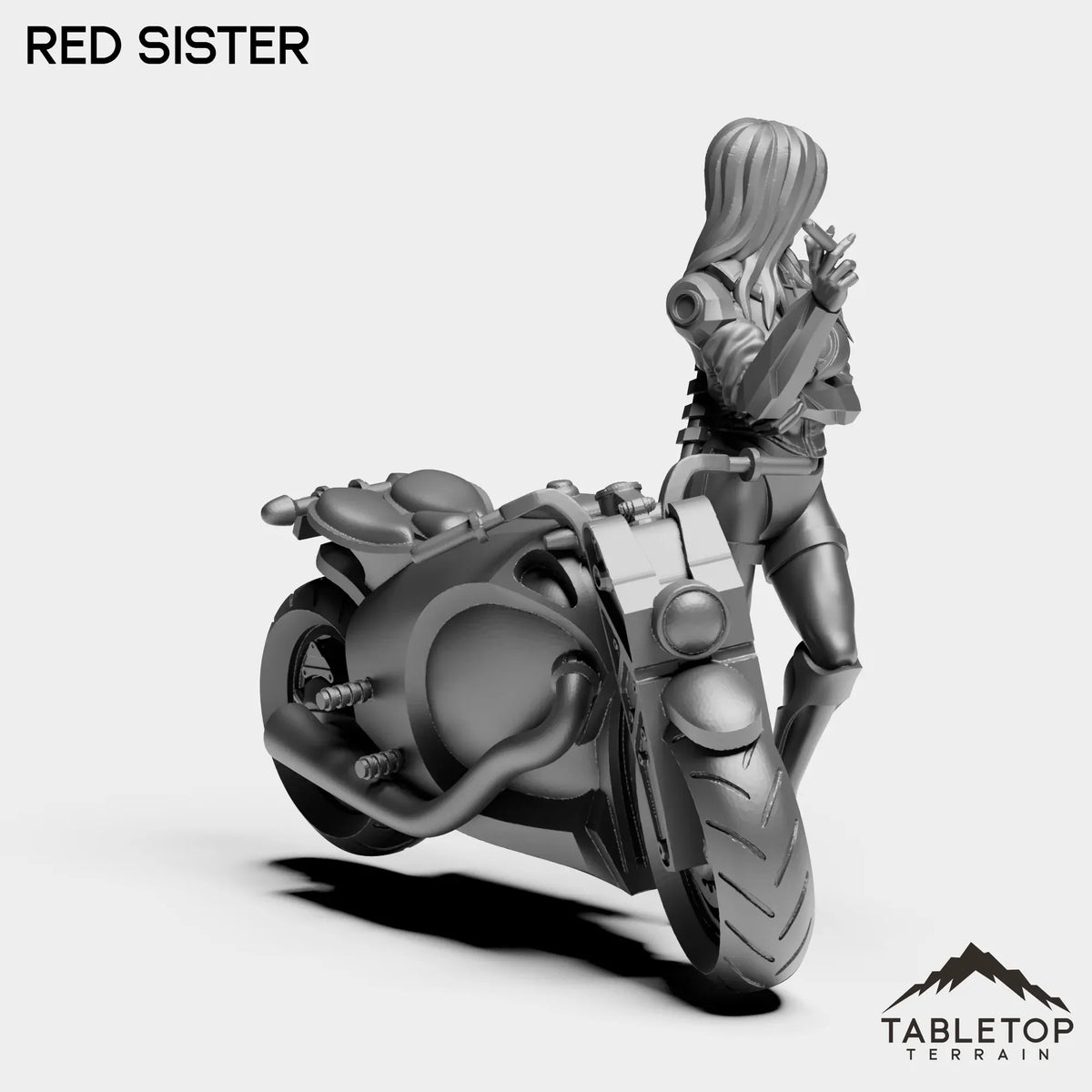 Tabletop Terrain Miniature Red Sister - Bomber Girls
