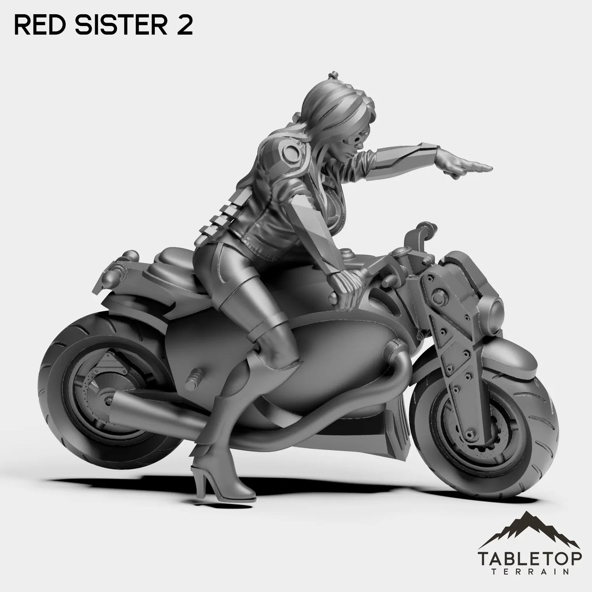 Tabletop Terrain Miniature Red Sister - Bomber Girls