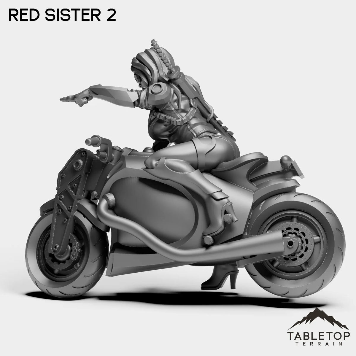 Tabletop Terrain Miniature Red Sister - Bomber Girls