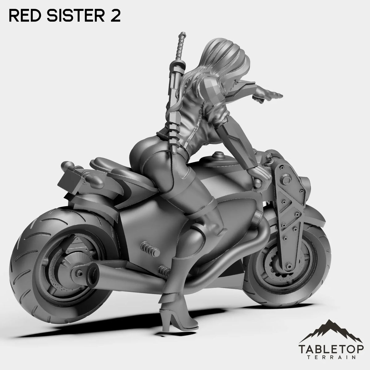 Tabletop Terrain Miniature Red Sister - Bomber Girls