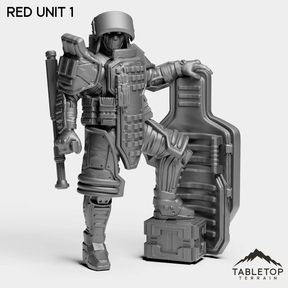 Tabletop Terrain Miniature RED Unit 1 RED Unit