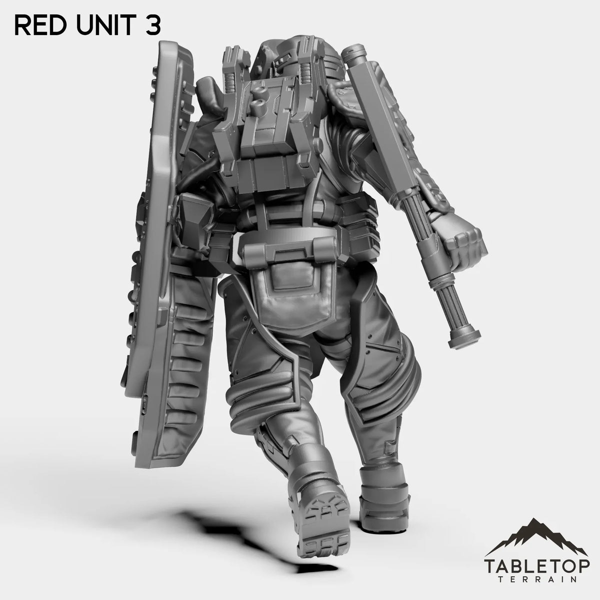 Tabletop Terrain Miniature RED Unit