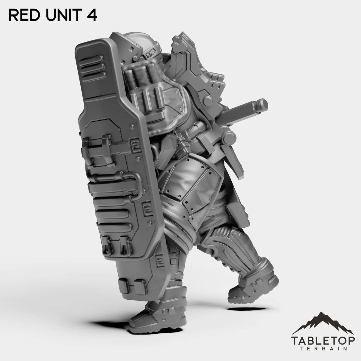 Tabletop Terrain Miniature RED Unit