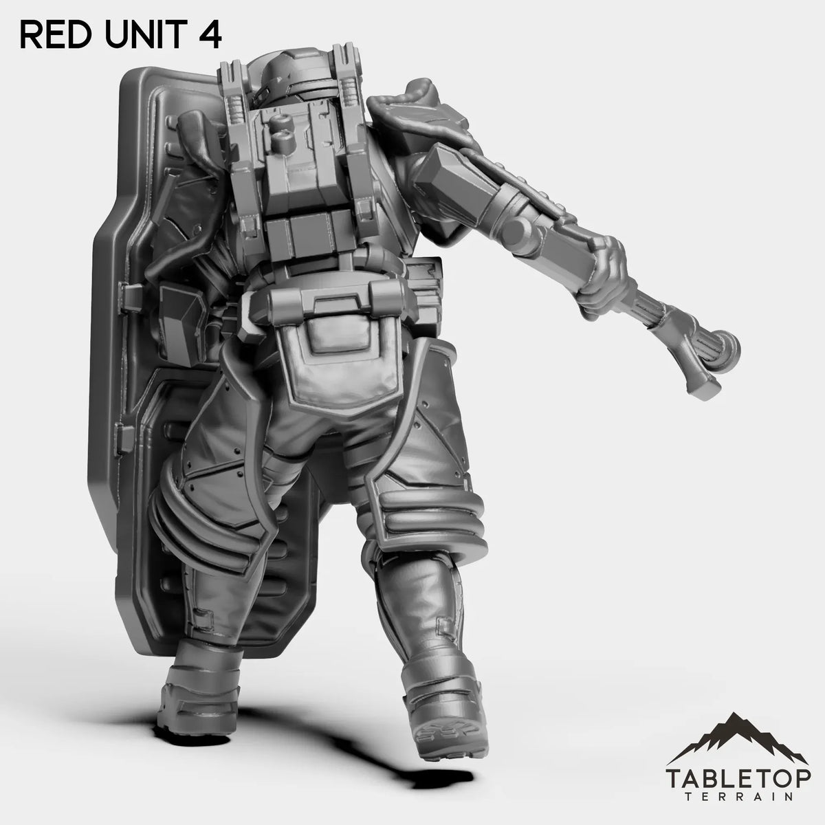 Tabletop Terrain Miniature RED Unit