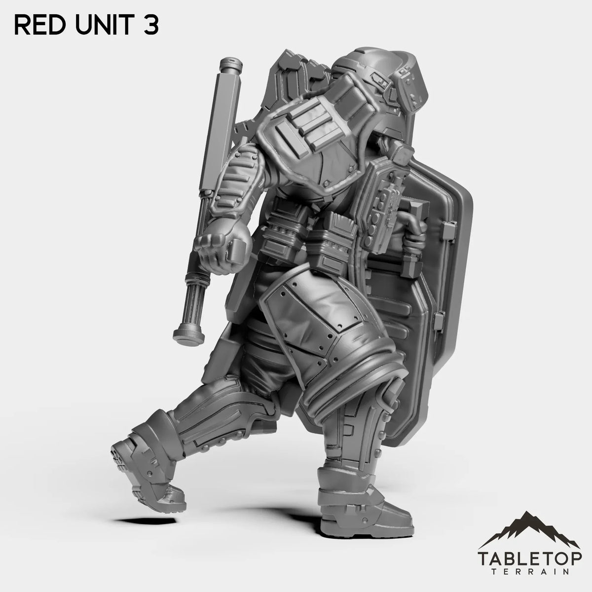 Tabletop Terrain Miniature RED Unit