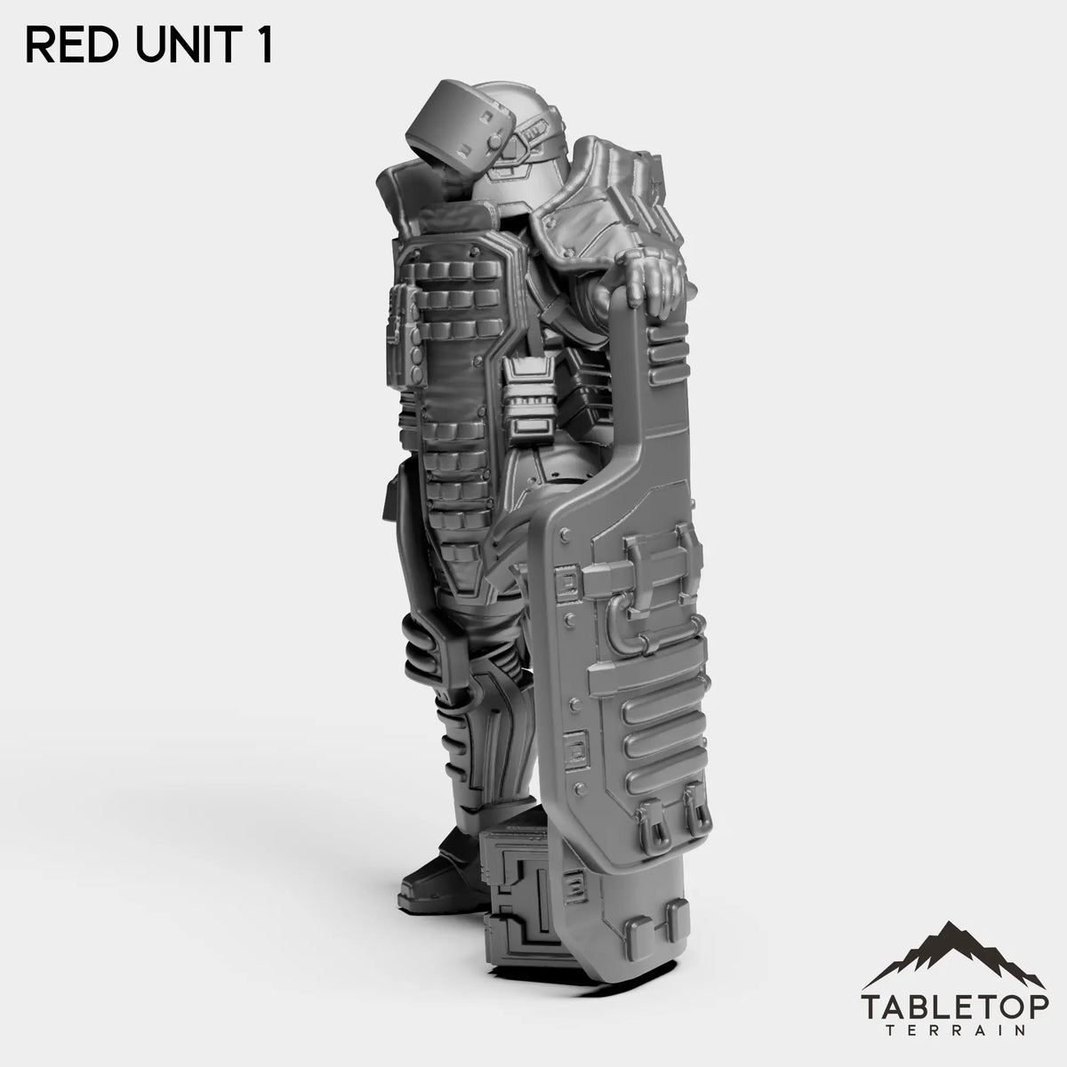 Tabletop Terrain Miniature RED Unit