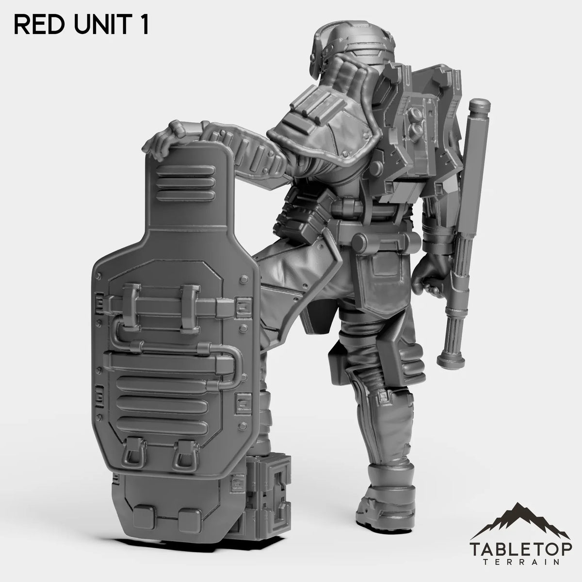 Tabletop Terrain Miniature RED Unit