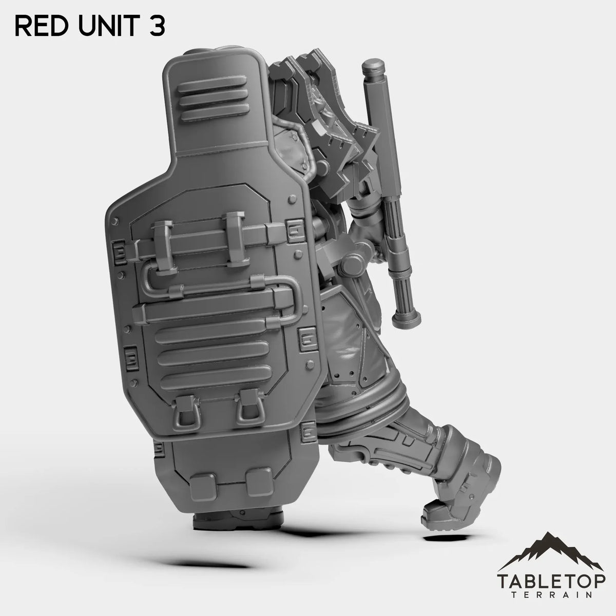 Tabletop Terrain Miniature RED Unit