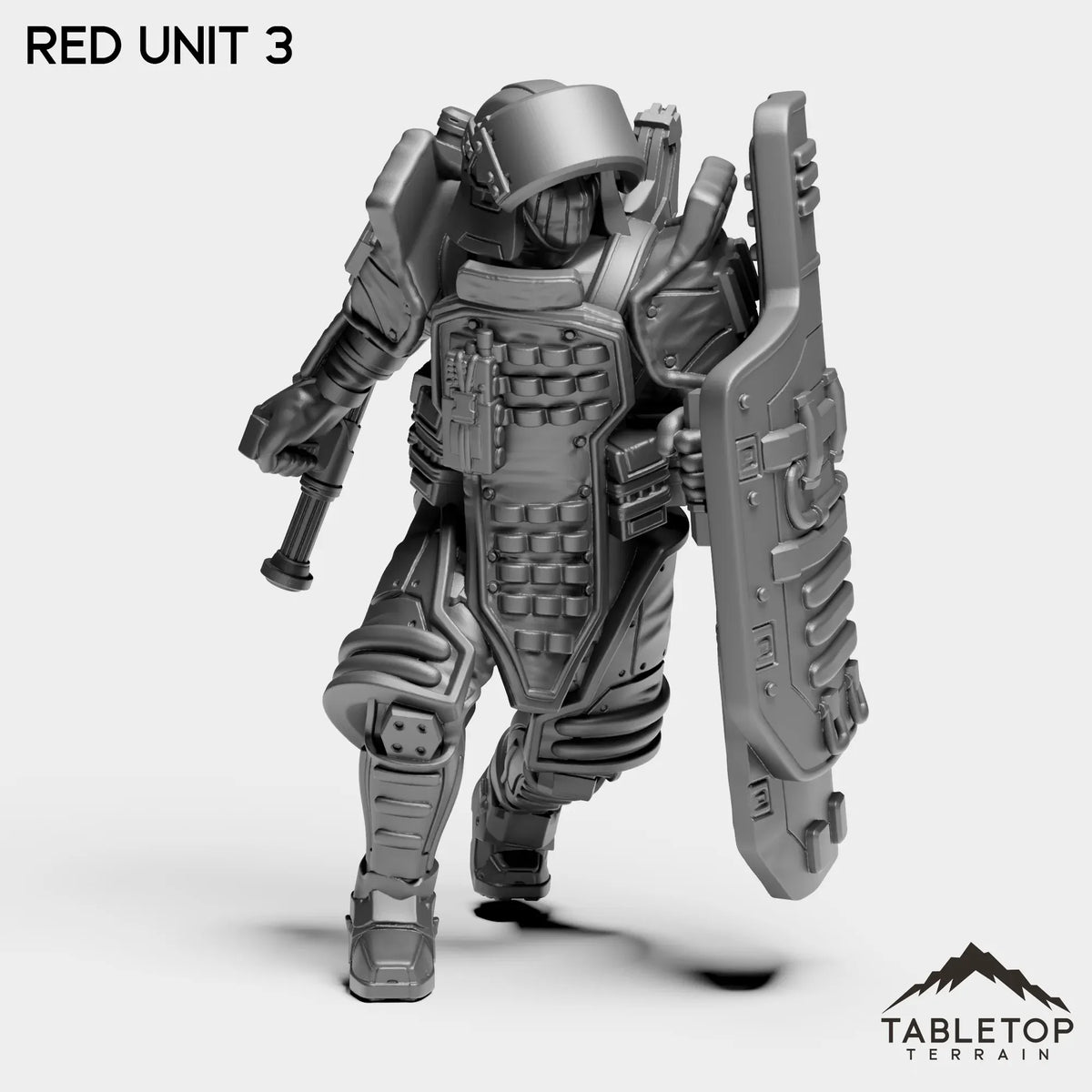Tabletop Terrain Miniature RED Unit 3 RED Unit