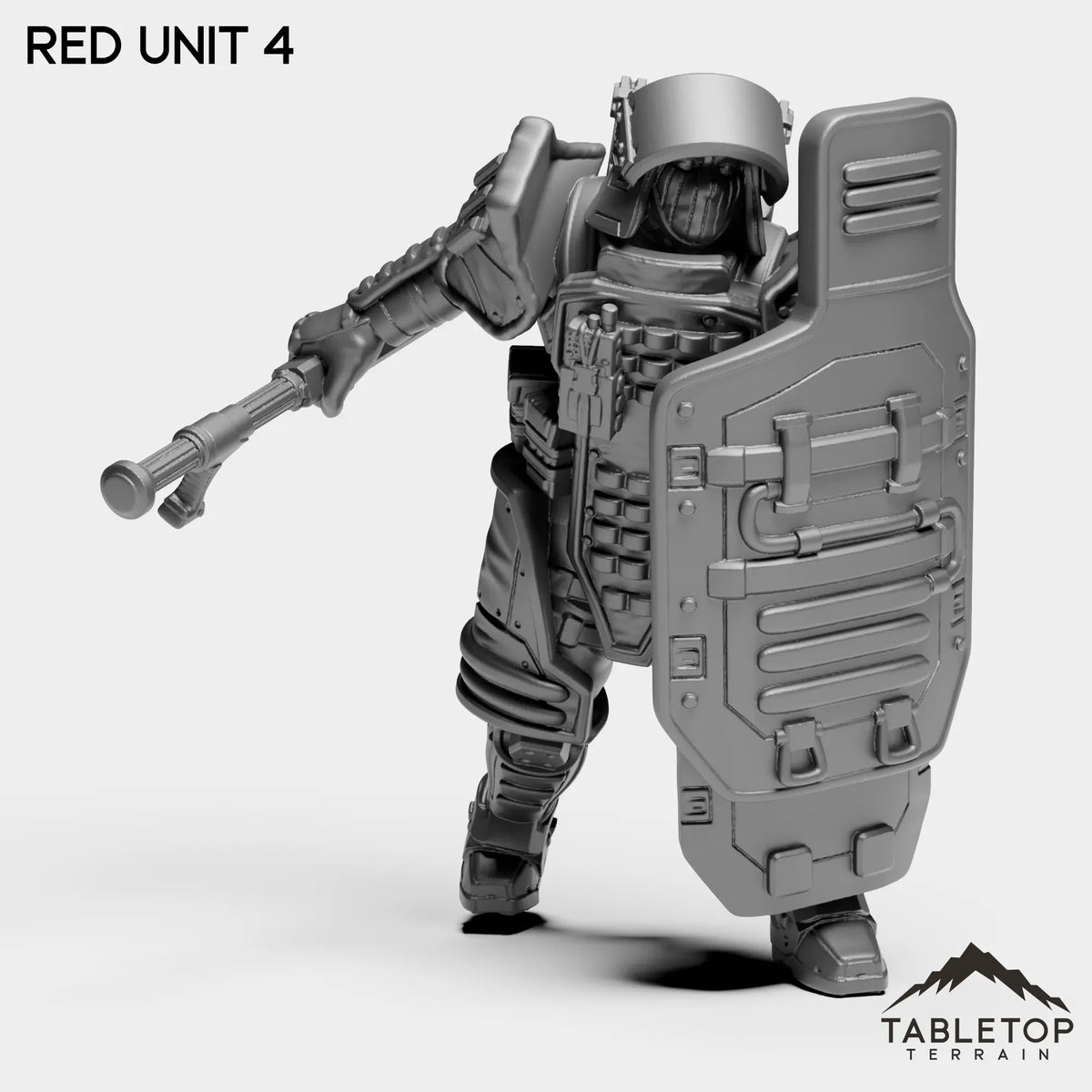 Tabletop Terrain Miniature RED Unit 4 RED Unit