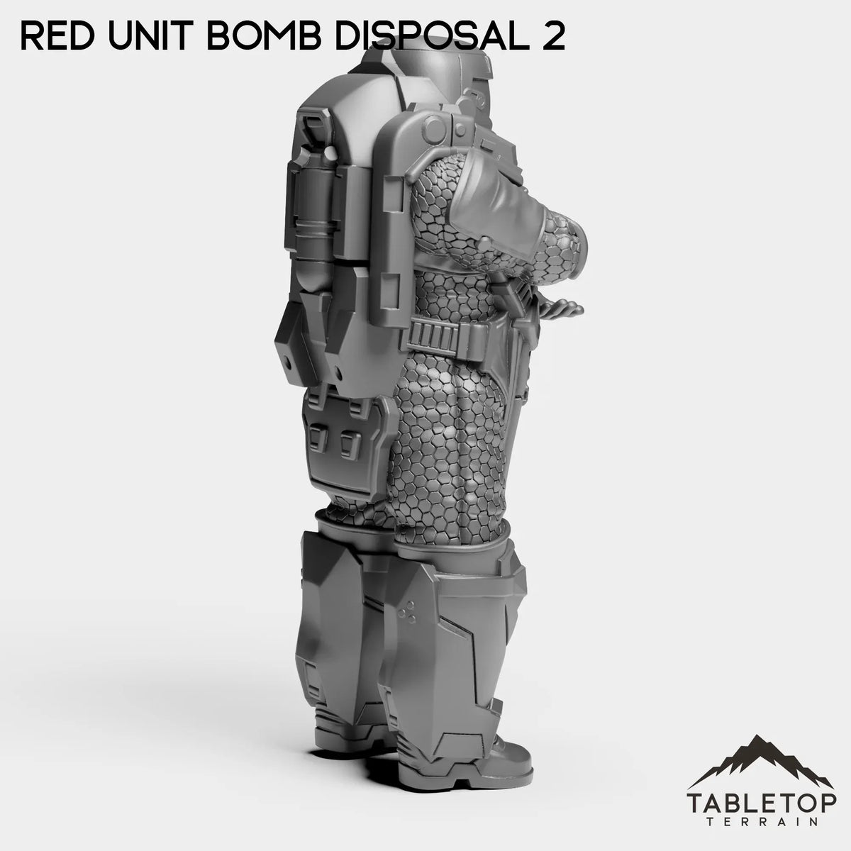 Tabletop Terrain Miniature RED Unit Bomb Disposal