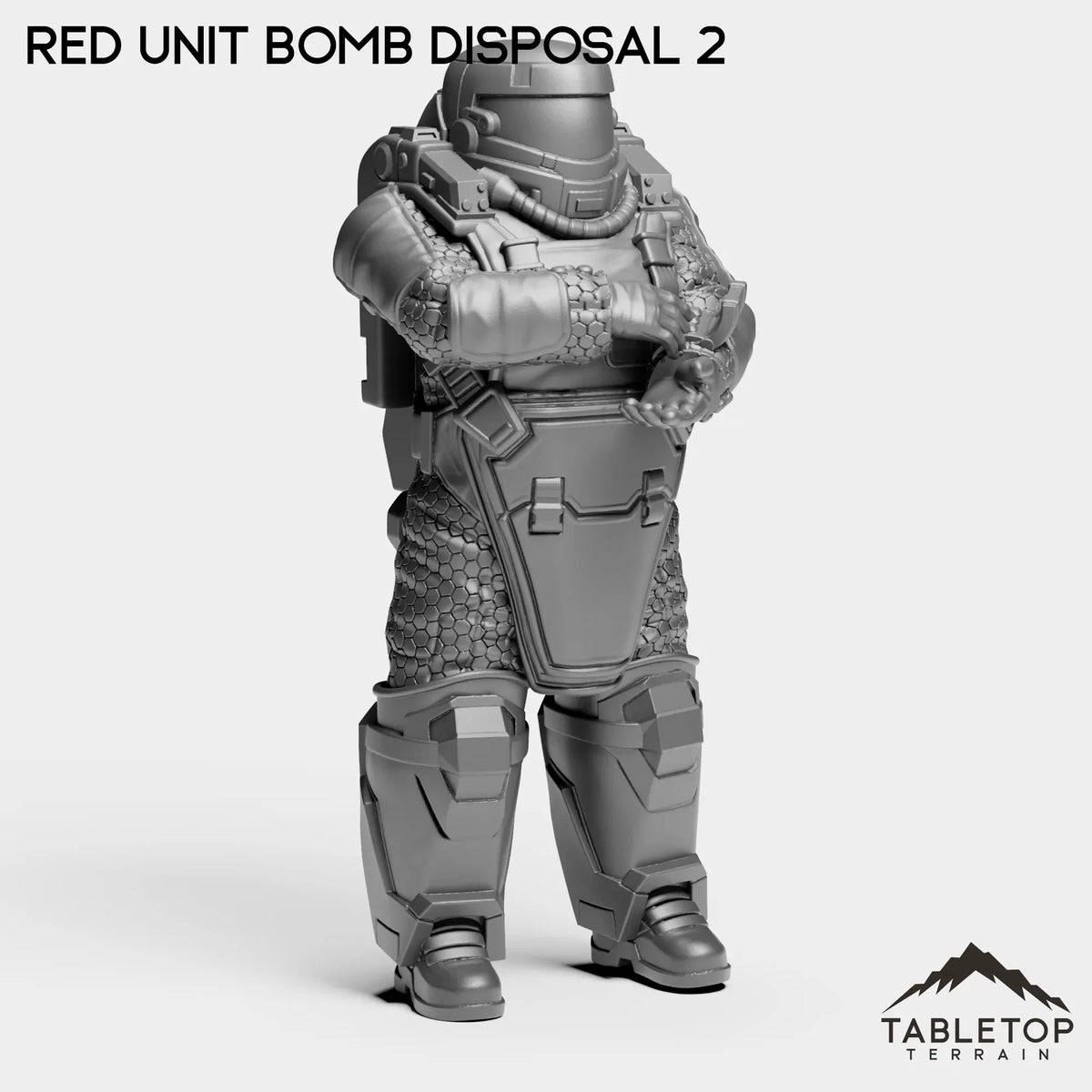 Tabletop Terrain Miniature RED Unit Bomb Disposal 2 RED Unit Bomb Disposal